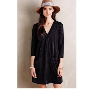 Anthropologie Dolan Tegan black tunic dress -small